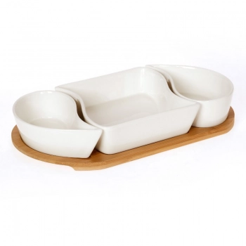 Ορντεβιέρα 3 Θέσεων Πορσελάνης-Bamboo Lotos CRYSPO TRIO 65.000.140