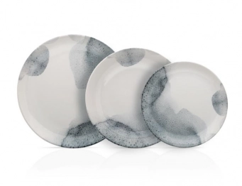 Σερβίτσιο Φαγητού Σετ 20τμχ In-glaze Stoneware Umbria Blue CRYSPO TRIO 25.094.40