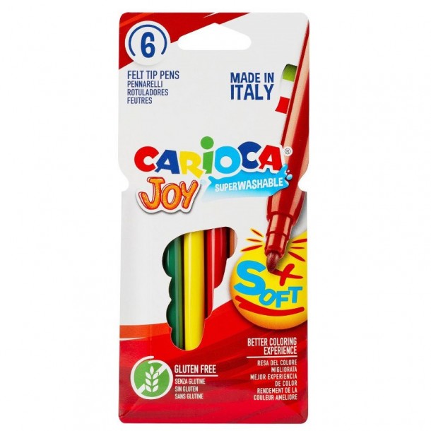 Μαρκαδόροι Σετ 6τμχ 2,6mm Joy Carioca 60-5