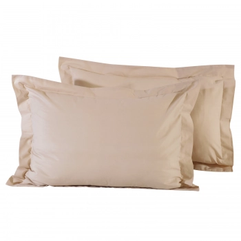 Ζεύγος Μαξιλαροθήκες Βαμβακερές Oxford 50x70+5εκ. Best Line 1002 Das Home