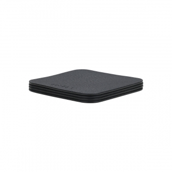 Σουβέρ Σετ 4τμχ PVC Μαύρο Allure 10x10x0,95εκ. Estia 07-32395