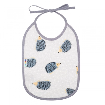 Σαλιάρα Αδιάβροχη Βαμβακερή με Δέσιμο για Βρέφη Σκαντζόχοιρος akuku A1664