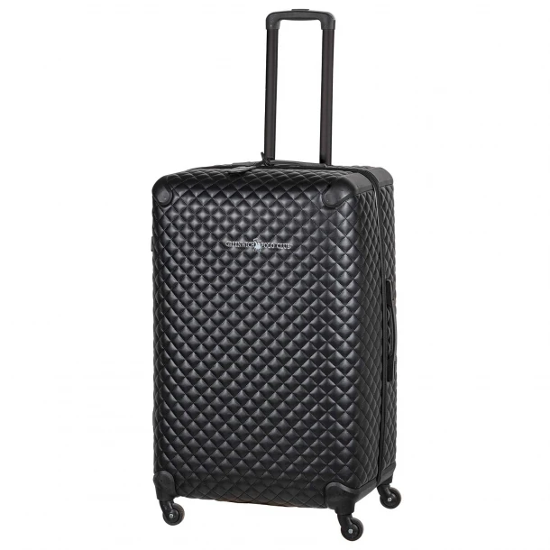 Βαλίτσα Καμπίνας 55x37x22εκ. Premium 7503 Leather Like Black Greenwich Polo Club