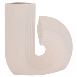 Βάζο Κεραμικό Κρεμ 28x7x26εκ. iliadis 92020