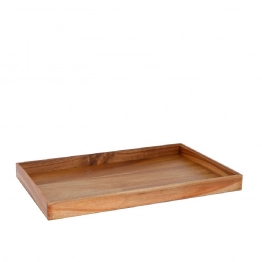 Κουτί Ξύλινο Ακακίας Στοιβαζόμενο ESPIEL 53x32,5x4,5εκ. BUK101