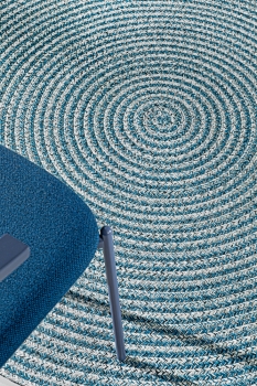 Χαλί Βαμβακερό Στρογγυλό 150εκ. Tonical Blue Guy Laroche