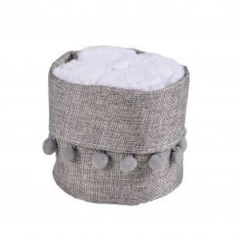 Σετ Πετσέτες Χεριών 4τμχ Soft White Με Καλάθι 4012 Das Home