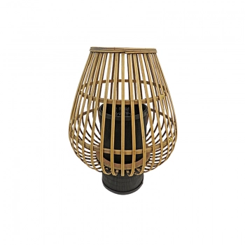 Φανάρι Bamboo Μπεζ-Μαύρο Art Et Lumiere 33x39,5εκ. 14847