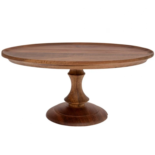 Δίσκος Σερβιρίσματος Ξύλινος Οβάλ Με Πόδι Natural 26x16x11,5εκ. iliadis 91915