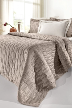 Σετ Κουβερλί Microsatin King Size 250x240εκ. Brick Taupe Guy Laroche