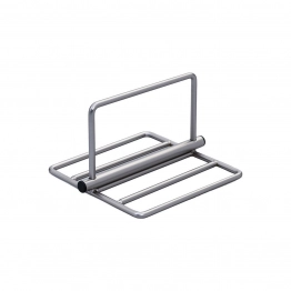 Χαρτοπετσετοθήκη Νίκελ Μαύρη 21,7x18,9x12,4εκ. Estia 01-7607