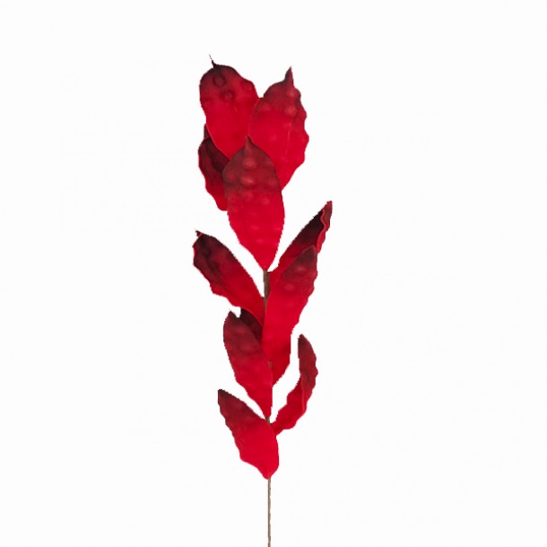 Κλαδί Με Φύλλα Κόκκινο Art Et Lumiere 80εκ. 08644