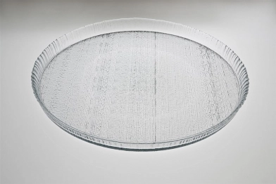 Πιάτο Γλυκού Κουταλιού Γυάλινο Διάφανο Lutra ESPIEL 12εκ. AD3820K6