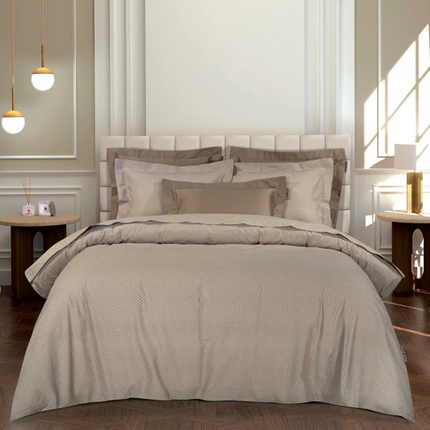 Παπλωματοθήκη Βαμβακερή King 240x260εκ. Loft 2392 Taupe Greenwich Polo Club