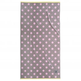 Πετσέτα Θαλάσσης Βαμβακερή 90x170εκ. Essential 4069 Γκρι-Lime-Ροζ Greenwich Polo Club