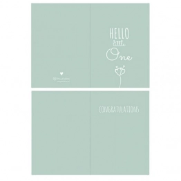 Ευχετήρια Κάρτα Γέννησης Mint Proud mama PM-545