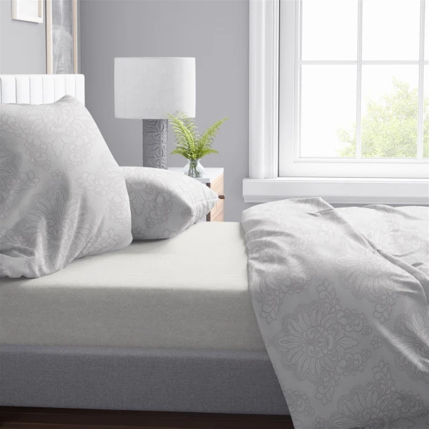 Σετ Σεντόνια 4τμχ Βαμβακερά King 240x270εκ. Άρτεμις 701 Grey DimCol 33112325001