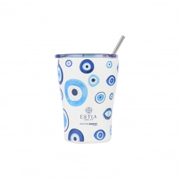 Θερμός-Ποτήρι Ανοξείδωτο Coffee Mug Spirit Of Luck Save The Aegean 350ml-9x13εκ. Estia 01-31749