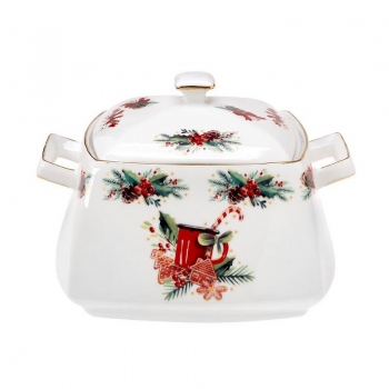 Χριστουγεννιάτικη Σουπιέρα Πορσελάνης 2,5ltr Christmas Magic CRYSPO TRIO 06.240.09