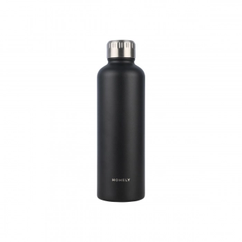 Θερμός-Μπουκάλι Ανοξείδωτο Flask Homely Midnight Black 500ml-7x7x23εκ. Estia 01-32555