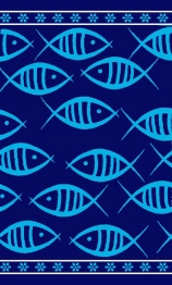 Πετσέτα Θαλάσσης 2 Όψεων Βαμβακερή Βελουτέ 87x165εκ. Ζακάρ 230 DimCol