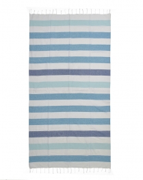 Πετσέτα Θαλάσσης Pestemal Βαμβακερή Μπλε-Λευκή-Γαλάζια 90x180εκ. ble 5-46-509-0031