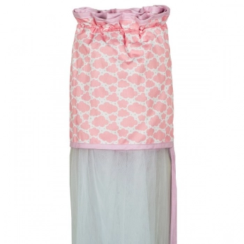 Κουνουπιέρα Λίκνου Nylon-Βαμβακερή 160x360εκ. Sheep Ροζ 85291