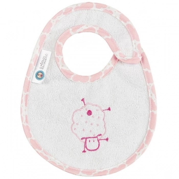 Σαλιάρα Polycotton Μεσαία Sheep Ροζ 19291