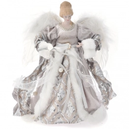 Χριστουγεννιάτικη Κορυφή Δέντρου Άγγελος Σαμπανί 30εκ. iliadis 72002