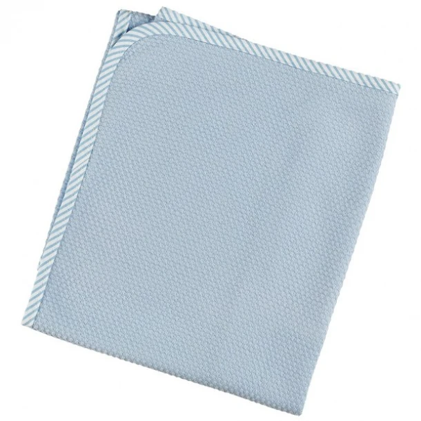 Πάνα Πικέ Βαμβακερή Bebe Κουκουτσάκι 80x80εκ. Ριγέ Σιέλ 30829