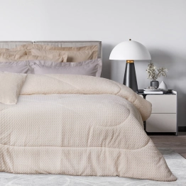 Κουβερτοπάπλωμα Fleece-Sherpa Υπέρδιπλο 220x240εκ. Blankets 1366 Ecru Das Home