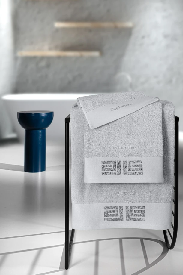 Σετ 3τμχ Πετσέτες Βαμβακερές Marlen Silver Guy Laroche