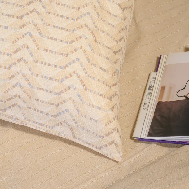 Ζεύγος Μαξιλαροθήκες Βαμβακερές 50x70εκ. Paris Ochre Ultra Line Melinen 20005849