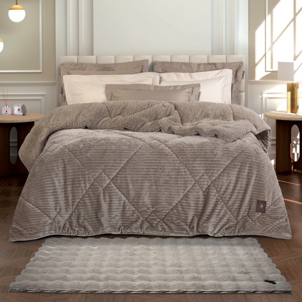Χαλί Γούνινο Faux Fur 75x140εκ. Τρισδιάστατη Υφή Essential 3110 Μπεζ Greenwich Polo Club