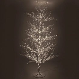 Χριστουγεννιάτικο Δέντρο Λευκό 280εκ. Φωτιζόμενο Με 1536 Λευκά Led iliadis 90827