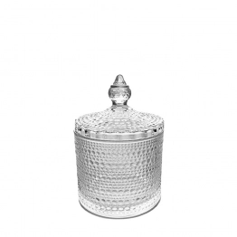 Φοντανιέρα Γυάλινη Διάφανη Με Καπάκι ESPIEL 10,5x18εκ. DWEA1030