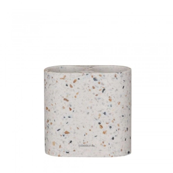 Ποτηροθήκη Διπλή Κεραμική 12x6,2x10,8εκ. Blend Terrazo Sealskin 800035