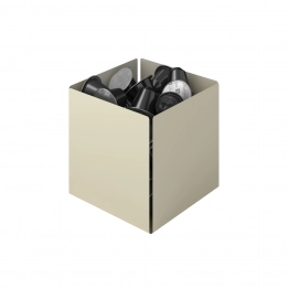 Θήκη Για Κάψουλες Του Καφέ Ανοξείδωτη Matt Ivory 13x13x13εκ. Pam & Co 116-703