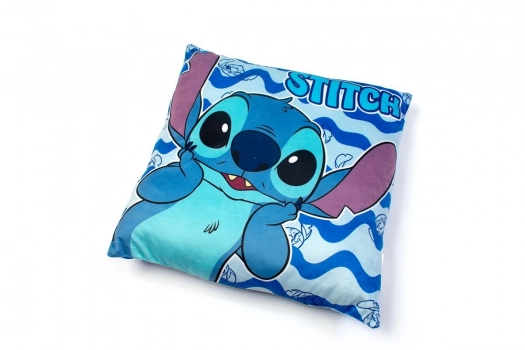 Διακοσμητικό Μαξιλάρι Βελούδινο Velboa 38x38κ. Stitch 09 Blue DimCol