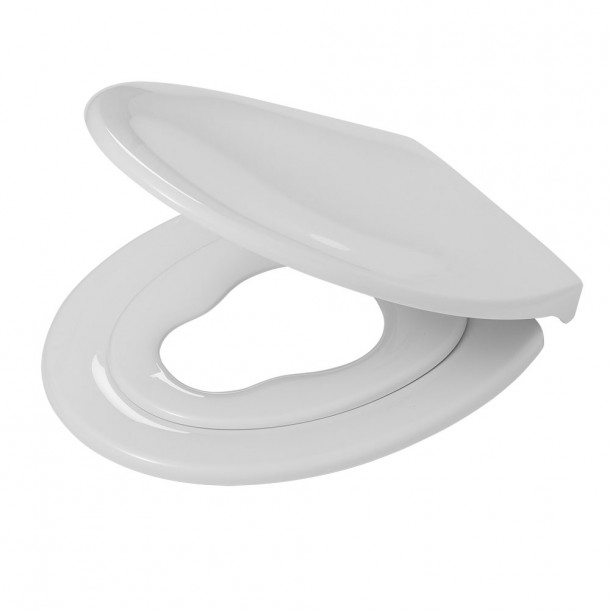 Καπάκι Λεκάνης Με Παιδικό Κάθισμα Thermoplast Tulsa White 37,1x44,7x5εκ. Tiger 250010646