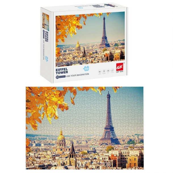 Παζλ 1000τμχ Πύργος Του Άιφελ Σε Κουτί 20x5x25εκ. Toy Markt 69-1753