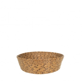 Καλάθι Rattan Στρογγυλό Natural 21x6εκ. ESPIEL SUL105