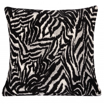 Διακοσμητικό Μαξιλάρι Chenille 40x40εκ. Essential 3935 Taupe-Μαύρο Greenwich Polo Club