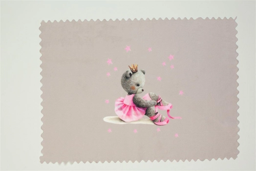 Σουπλά Παιδικό Polyester 35x50εκ. Ballerina 105 Γκρι DimCol