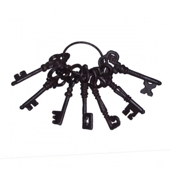 Κλειδιά Διακοσμητικά Μαντεμένια Καφέ 6,5x4,5x15,5εκ. ESTHETI 819-00733