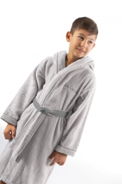 Παιδικό Μπουρνούζι Βαμβακερό 10-12 Kiddies Silver Guy Laroche