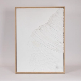 Πίνακας Καμβάς-Ξύλινος Χειροποίητος Φιγούρα Λευκός 60x3,8x80εκ. ESTHETI 812-10013