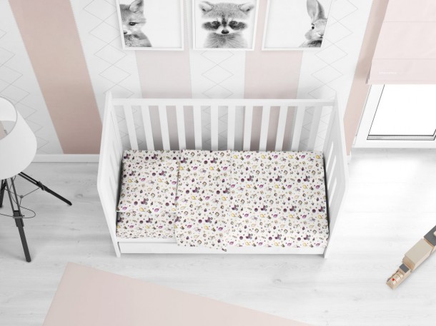 Παπλωματοθήκη Μπεμπέ Φανελένια 120x160εκ. Baby 01 DimCol