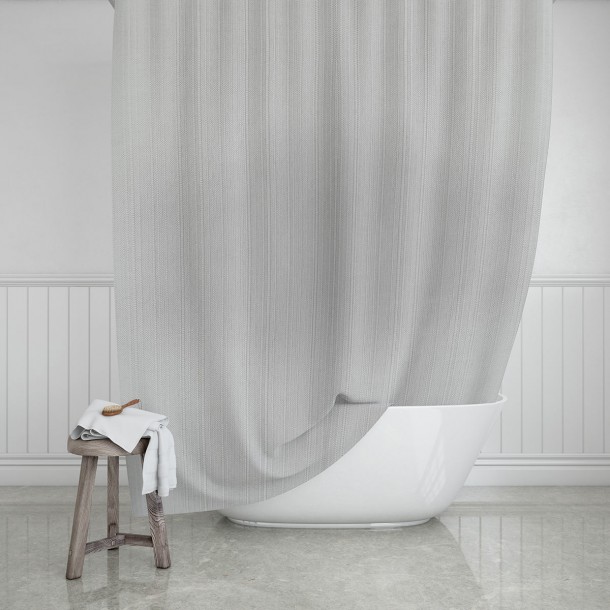 Κουρτίνα Μπάνιου Αδιάβροχη Polyester Etherea Mist 180x200εκ. Estia 02-28138