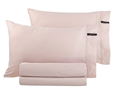 Ζεύγος Μαξιλαροθήκες Βαμβακοσατέν 50x70εκ. Minimal Pudra Guy Laroche